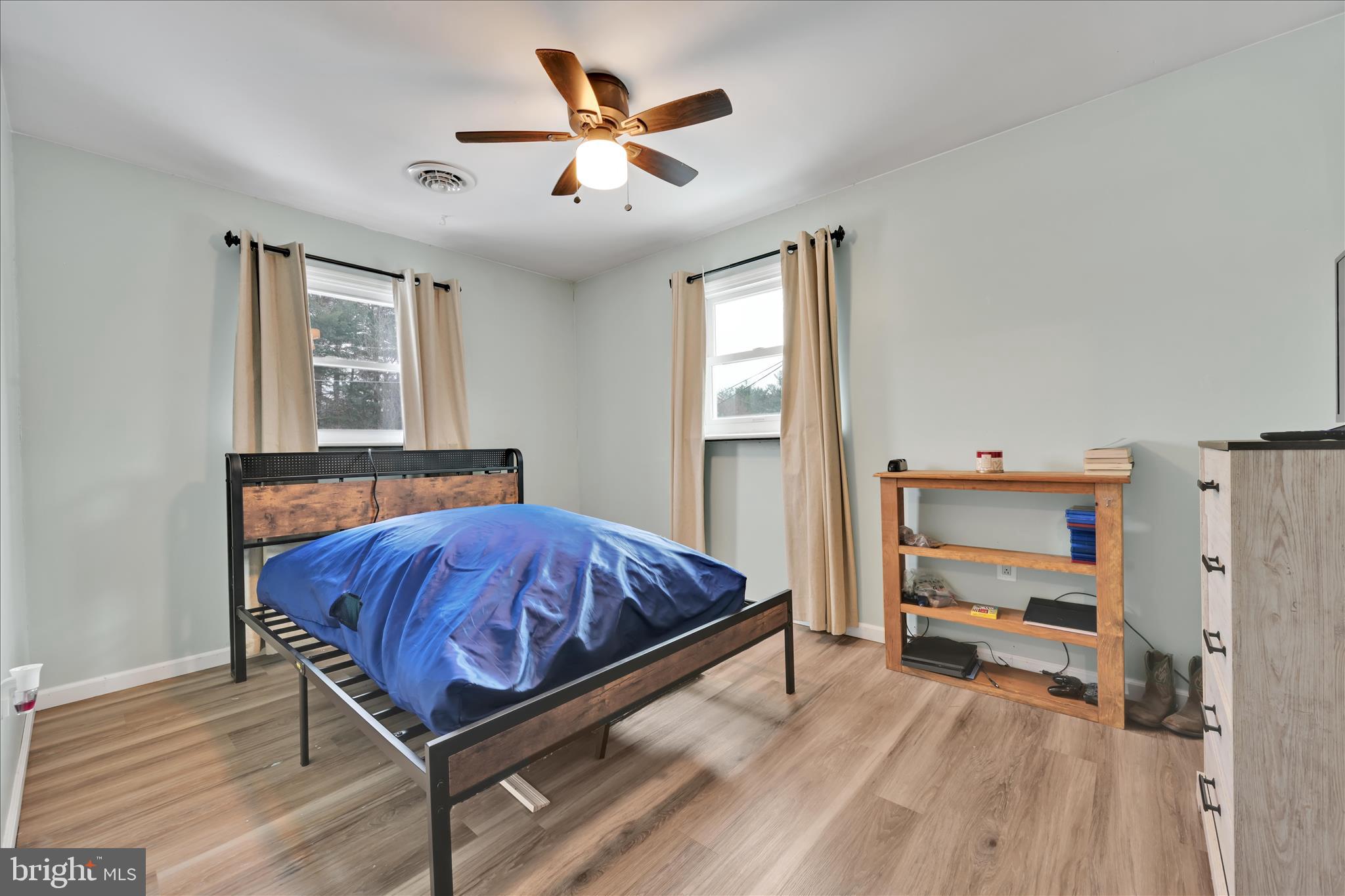 40 Long Stretch Road Pine Grove, PA 17963 - Photo 18 of 37 a bedroom with a bed and a ceiling fan