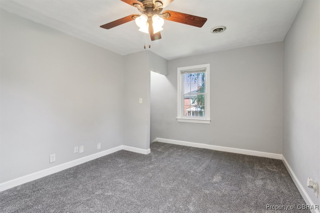 3810 Kecoughtan Road Hampton, VA 23669 - Photo 20 of 40 Carpeted empty room featuring ceiling fan