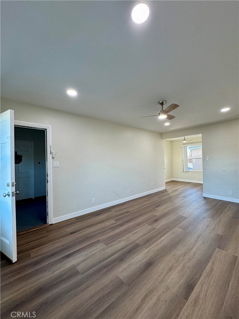 3402-3404 Gaviota Avenue, Unit B Long Beach, CA 90807 - Photo 18 of 20 an empty room with wooden floor and bathroom
