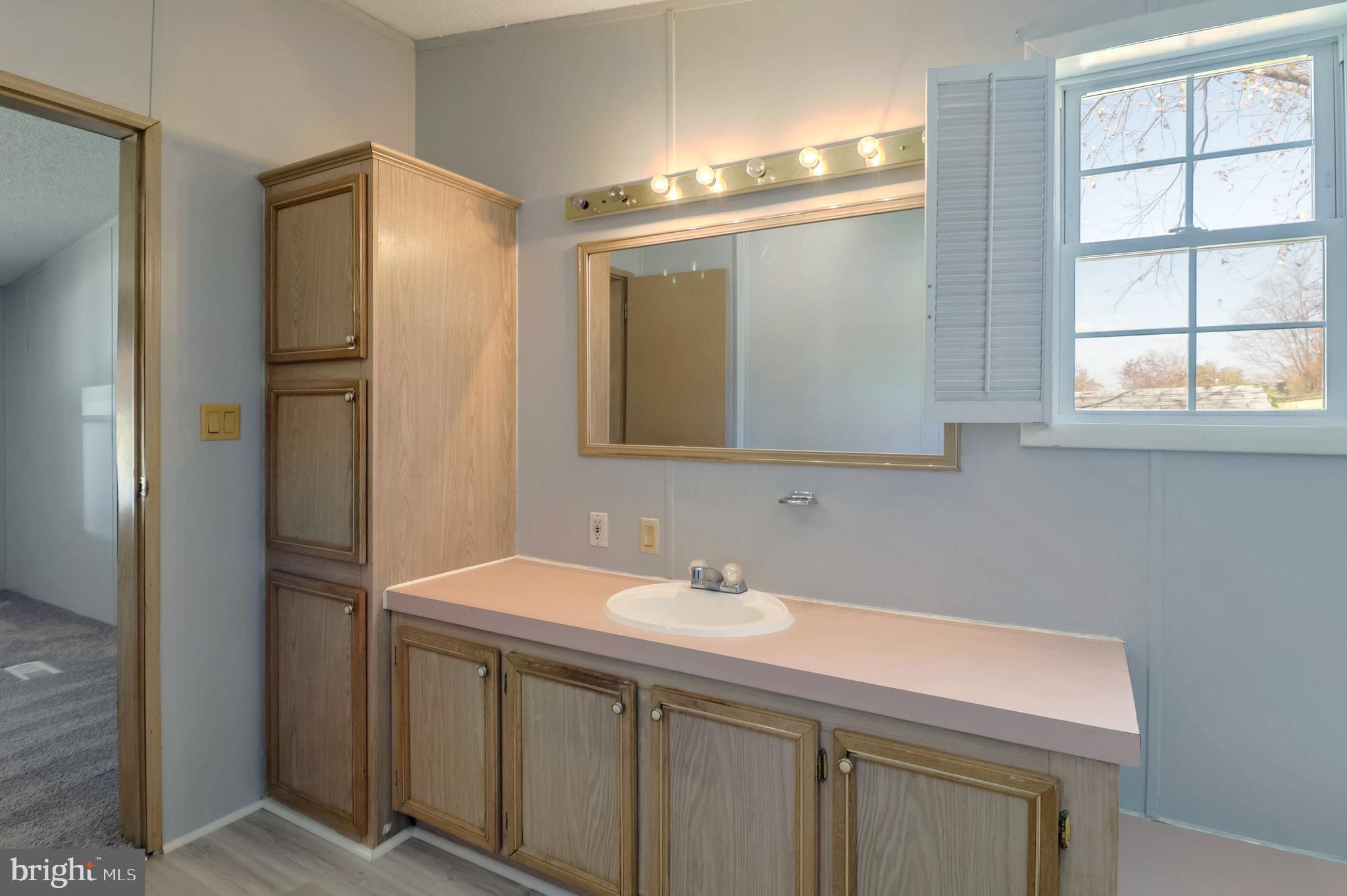 7810 Clark Road, Unit E15 Hanover, MD 21076 - Photo 19 of 20 a bathroom with a sink and a mirror