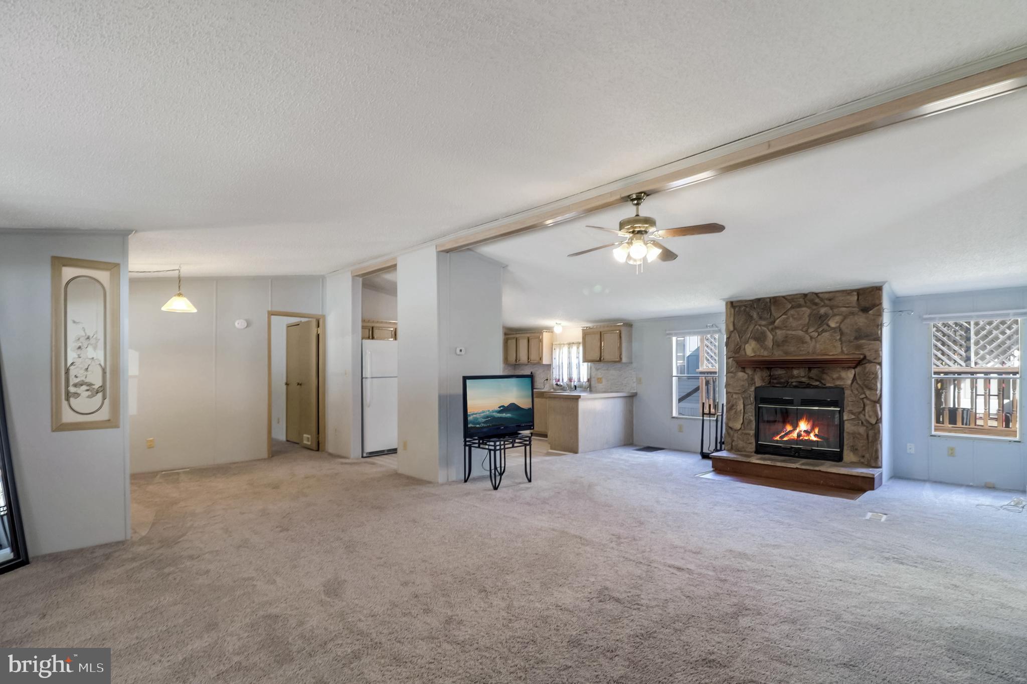 7810 Clark Road, Unit E15 Hanover, MD 21076 - Photo 3 of 20 a view of a livingroom with a fireplace and a couch