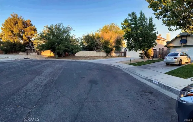 a view of road and yard