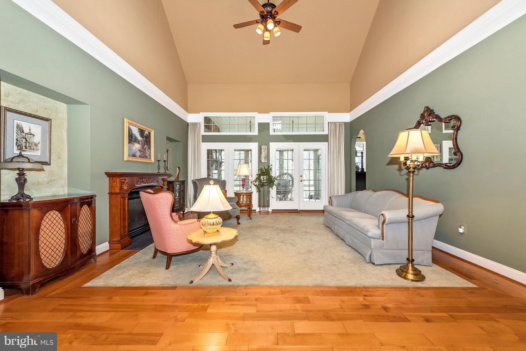 Spacious Formal Living Room with Gas Fireplace