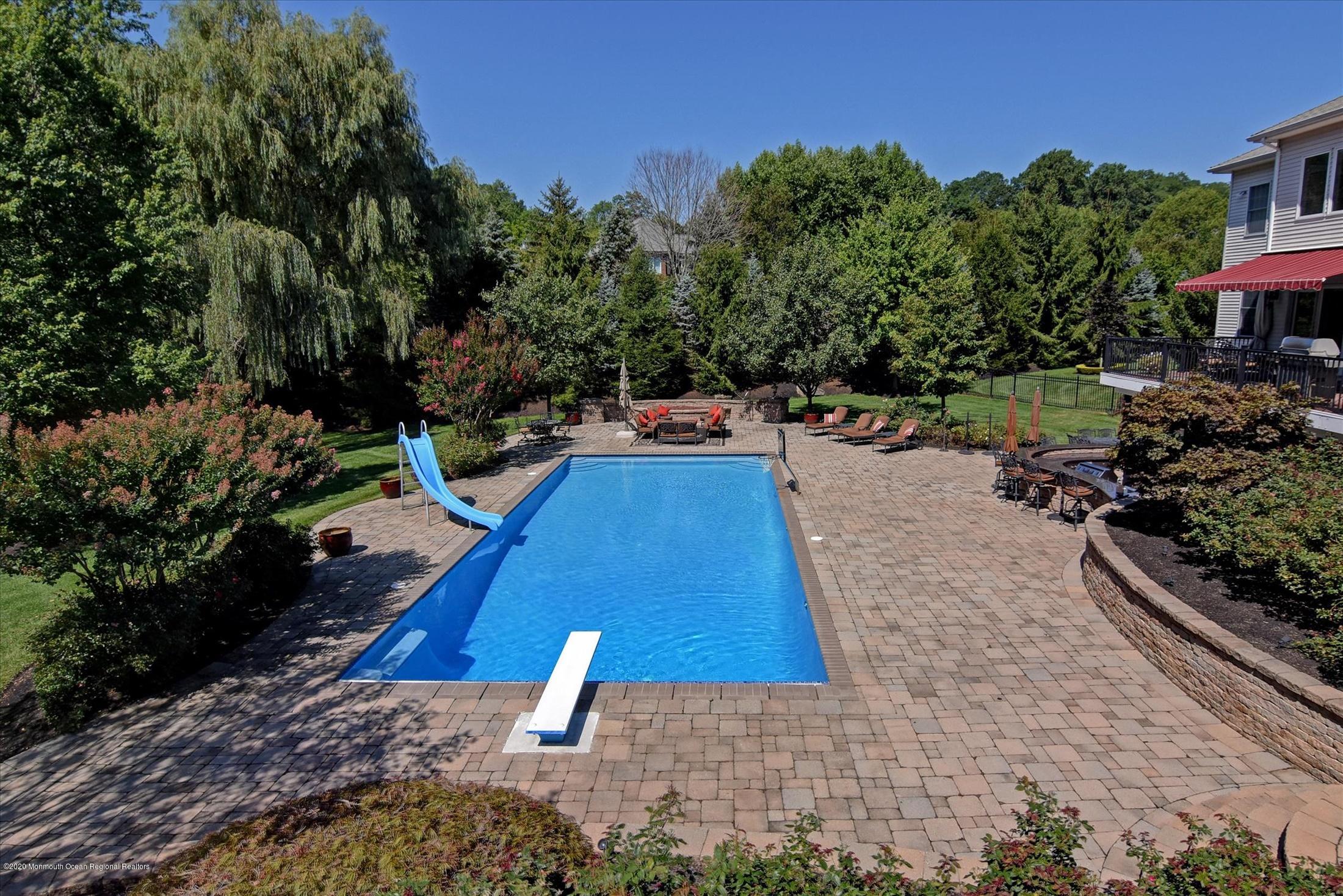 8 Maple Leaf Drive Holmdel, NJ 07733 - Photo 59 of 74 a view of a swimming pool with a patio