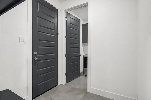 a view of closet area