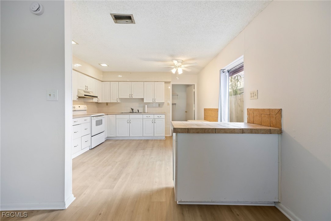 12955 First Street Fort Myers, FL 33905 - Photo 27 of 48 a kitchen with a sink wooden floor and view living room