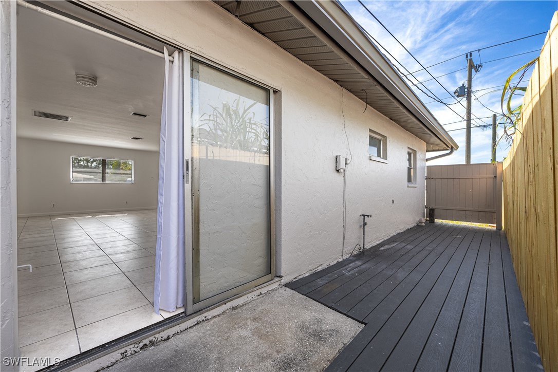 12955 First Street Fort Myers, FL 33905 - Photo 47 of 48 a view of a porch with wooden floor