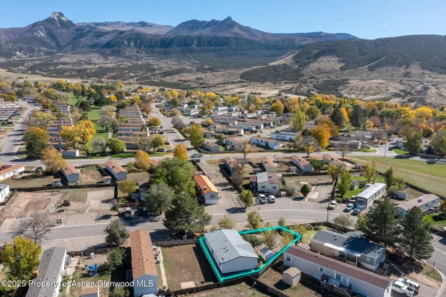 a view of city and mountain