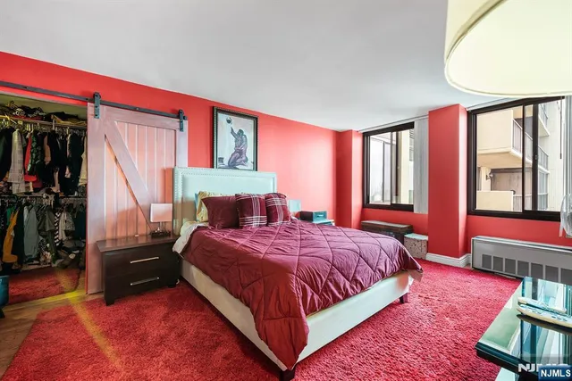 a view of a hall with an outdoor space