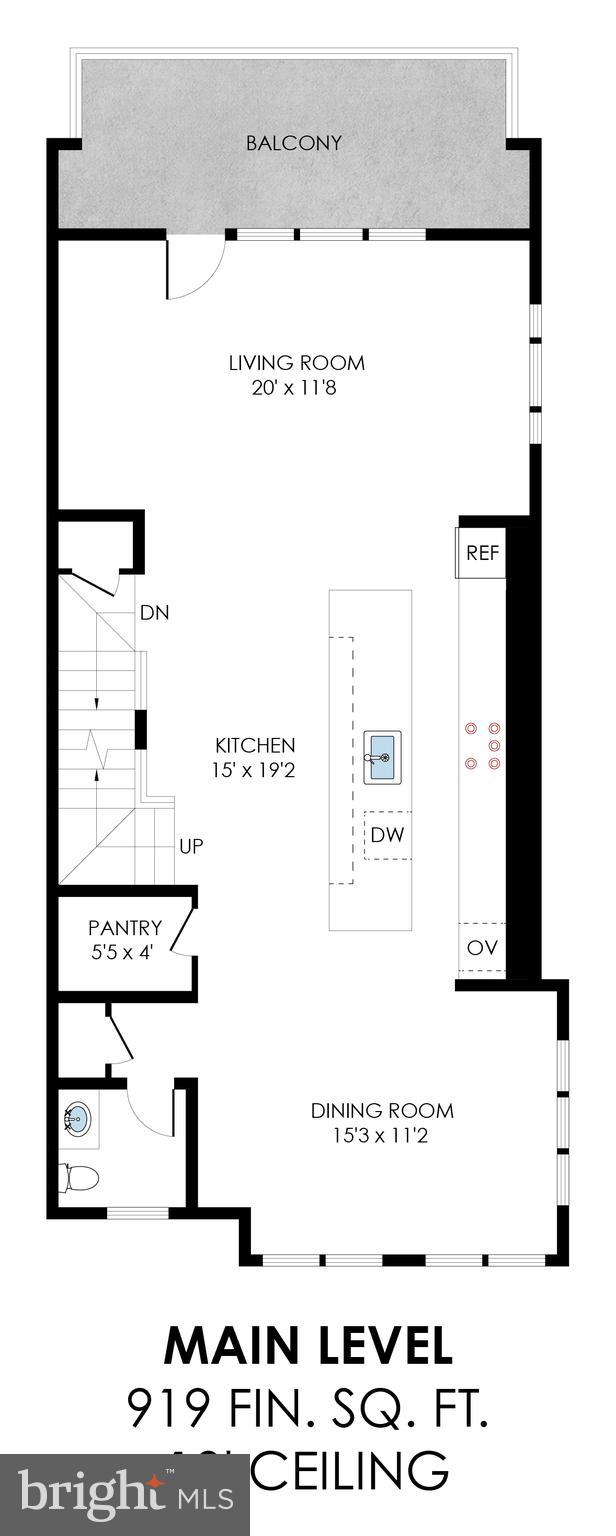 11723 Paysons Way Reston, VA 20191 - Photo 50 of 51 Main Level Floorplan