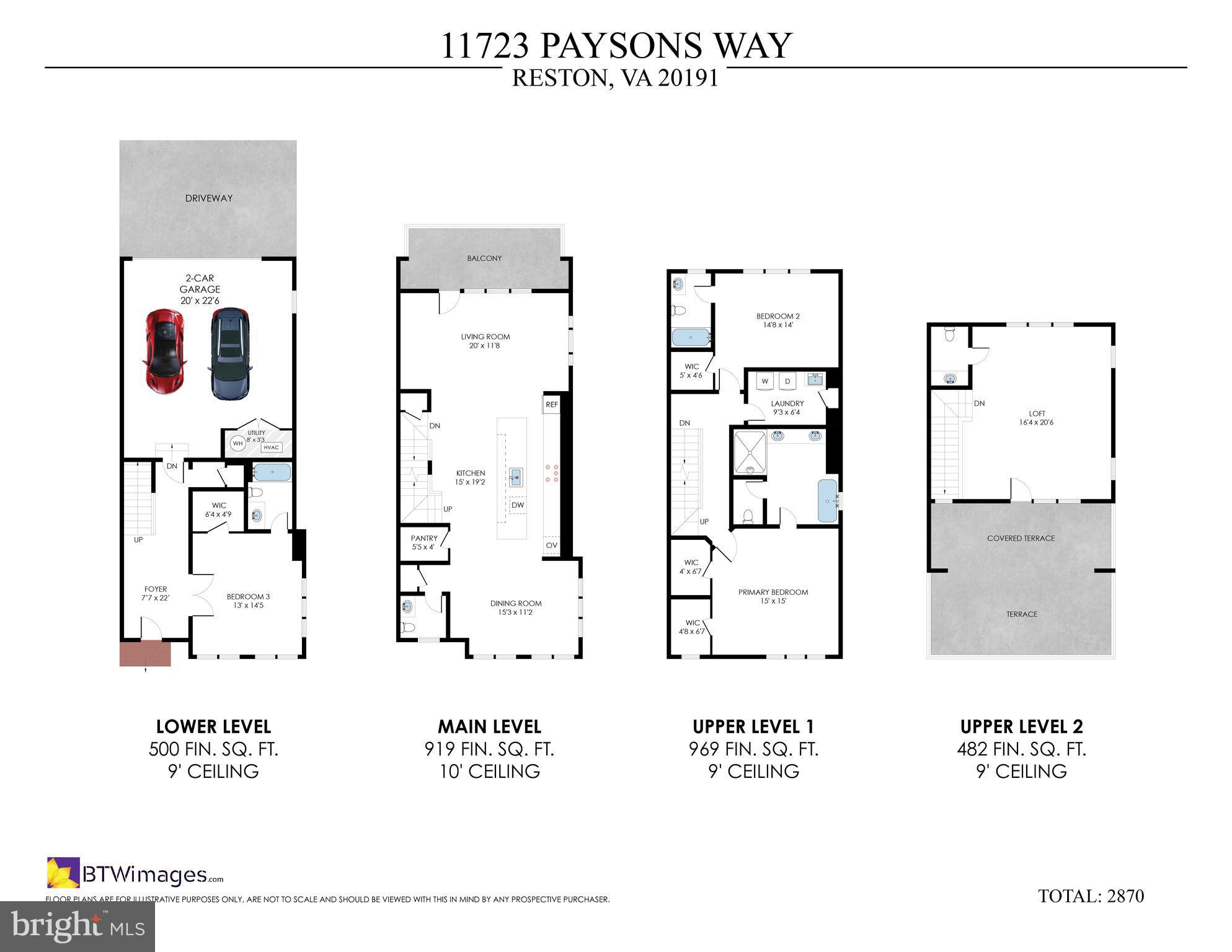 11723 Paysons Way Reston, VA 20191 - Photo 51 of 51 Full Floorplan