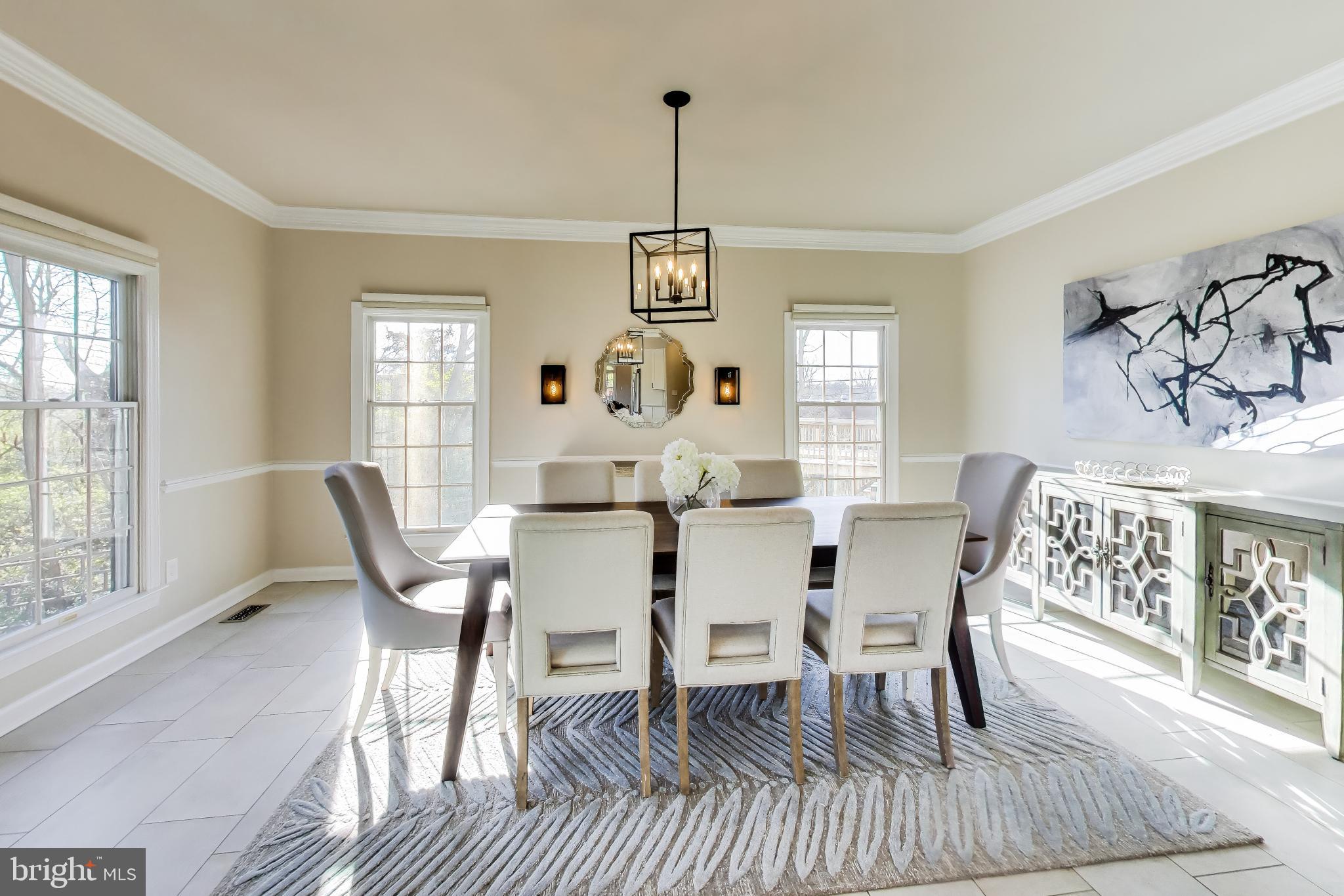 9200 Linden Grove Court Silver Spring, MD 20910 - Photo 13 of 72 a view of a dining room with furniture window and wooden floor
