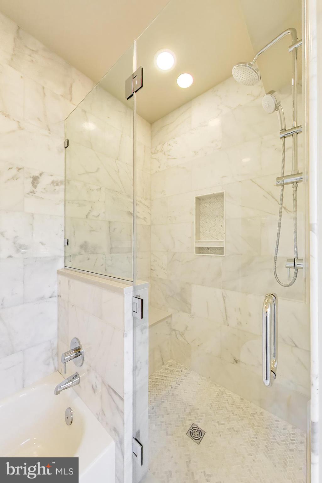 9200 Linden Grove Court Silver Spring, MD 20910 - Photo 26 of 72 a bathroom with a shower and a shower