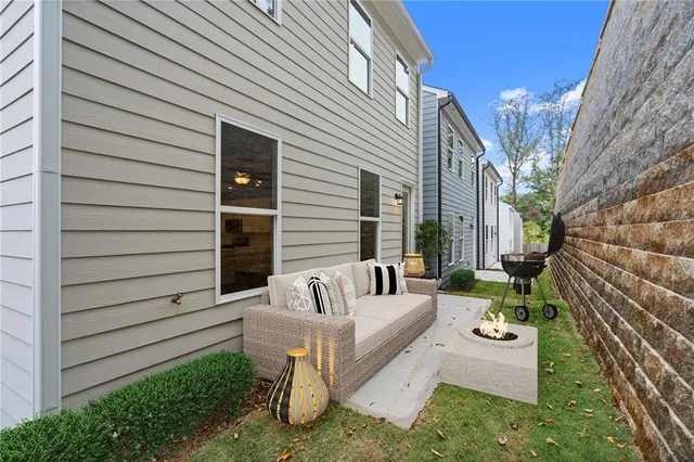 a view of a couches in the patio