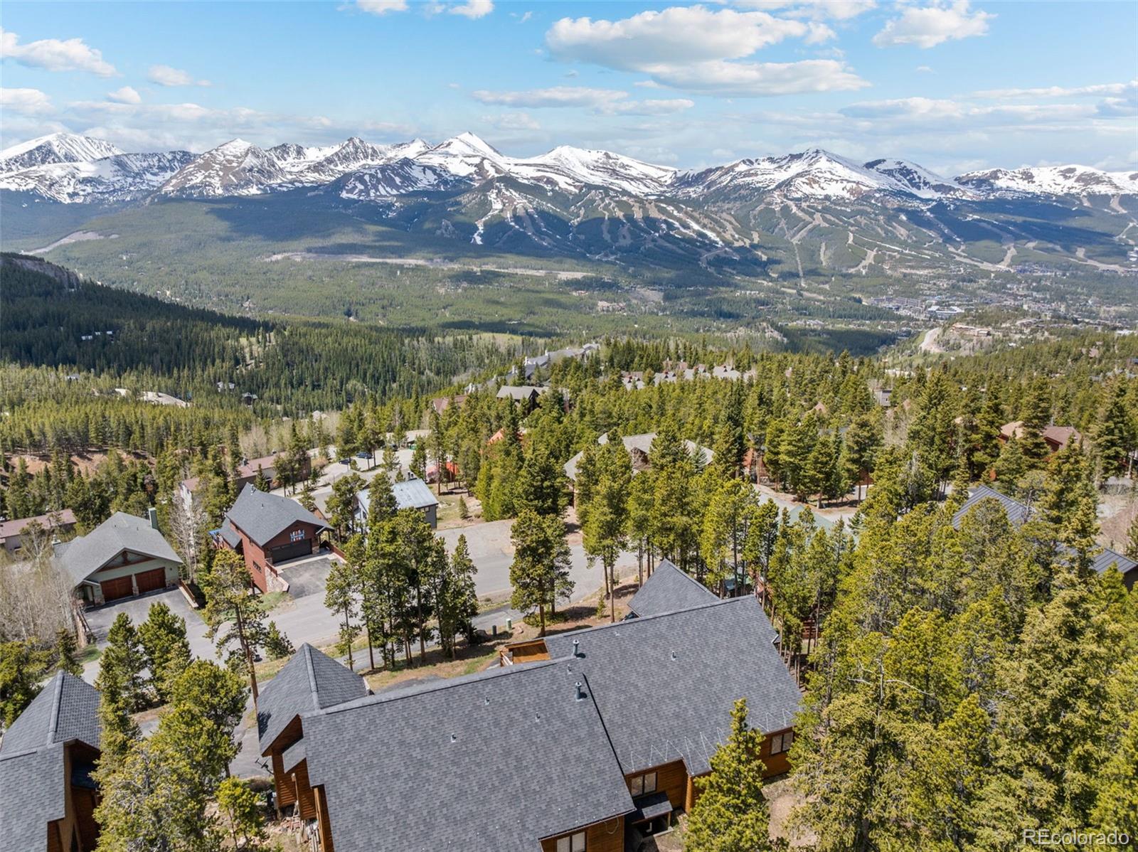 92 Emmett Lode Road, Unit B Breckenridge, CO 80424 - Photo 50 of 50 a view of a city with mountains in the background