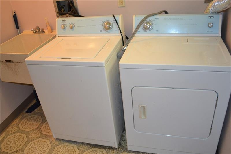 2108 Beulah Road Pittsburgh, PA 15235 - Photo 24 of 25 LAUNDRY ROOM: Full laundry room at entry level complete with washer, dryer and laundry tub. Bonus of an extra large linen/storage closet within the room!