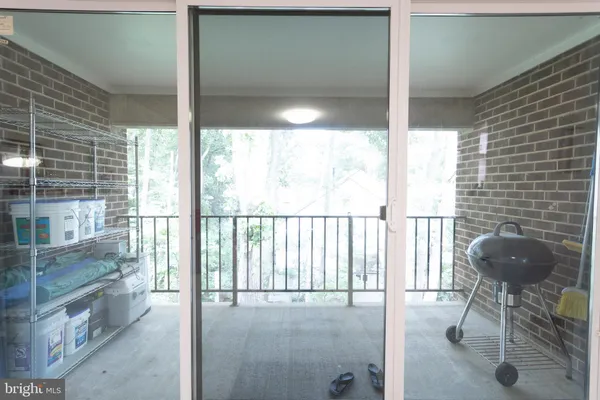 a view of a balcony