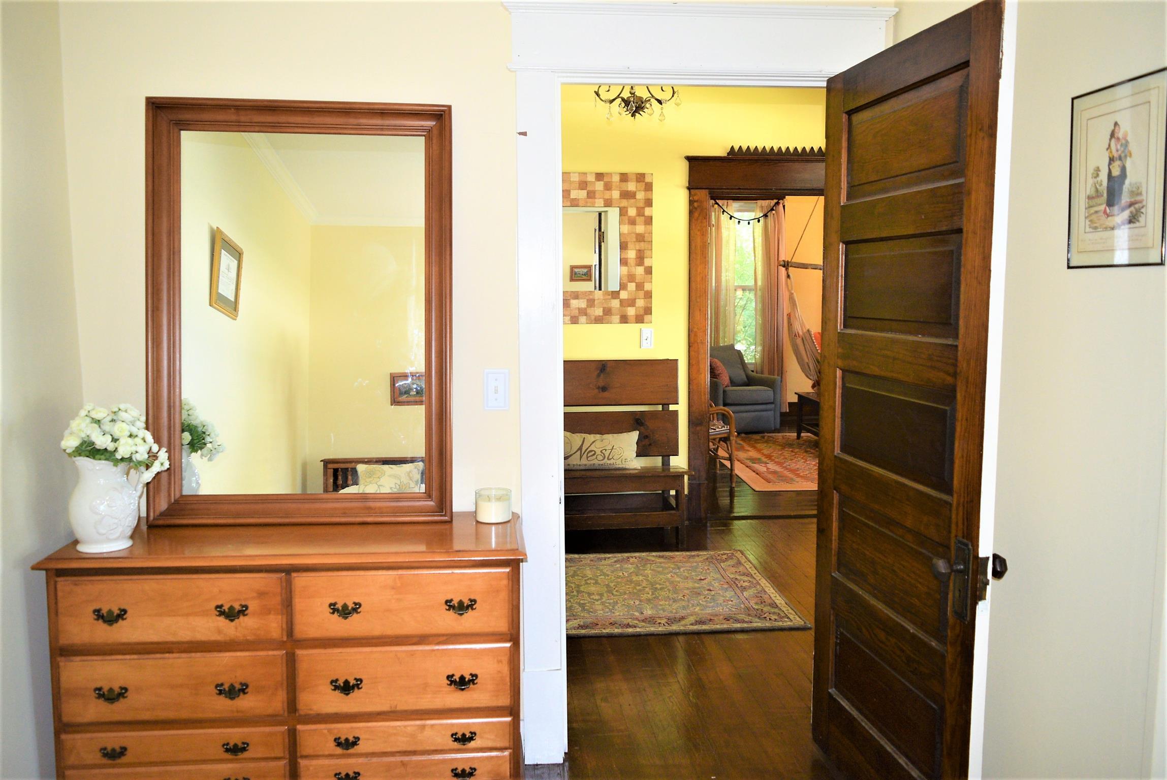 425 Spring Street Guthrie, KY 42234 - Photo 9 of 30 a bathroom with a shower a sink and a mirror