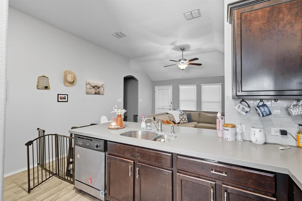 14564 Serrano Ridge Road Fort Worth, TX 76052 - Photo 8 of 29 a bathroom with a double vanity sink and a mirror