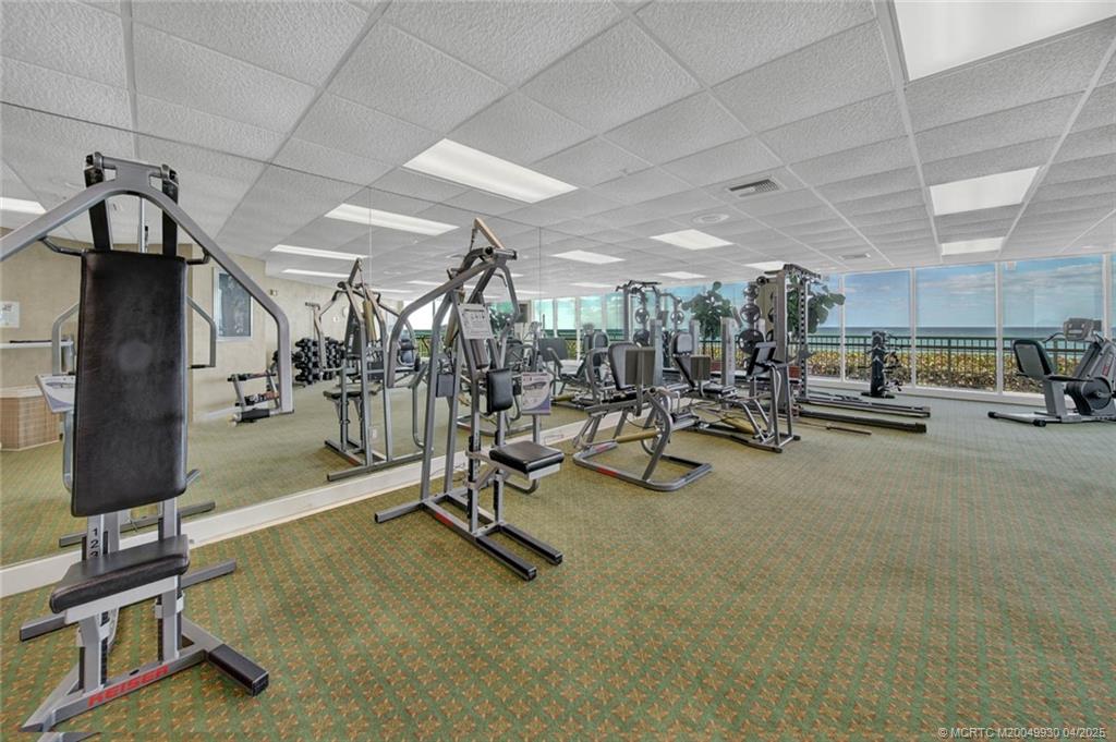 8600 South Ocean Drive, Unit LN3 Jensen Beach, FL 34957 - Photo 44 of 63 a view of a room with gym equipment