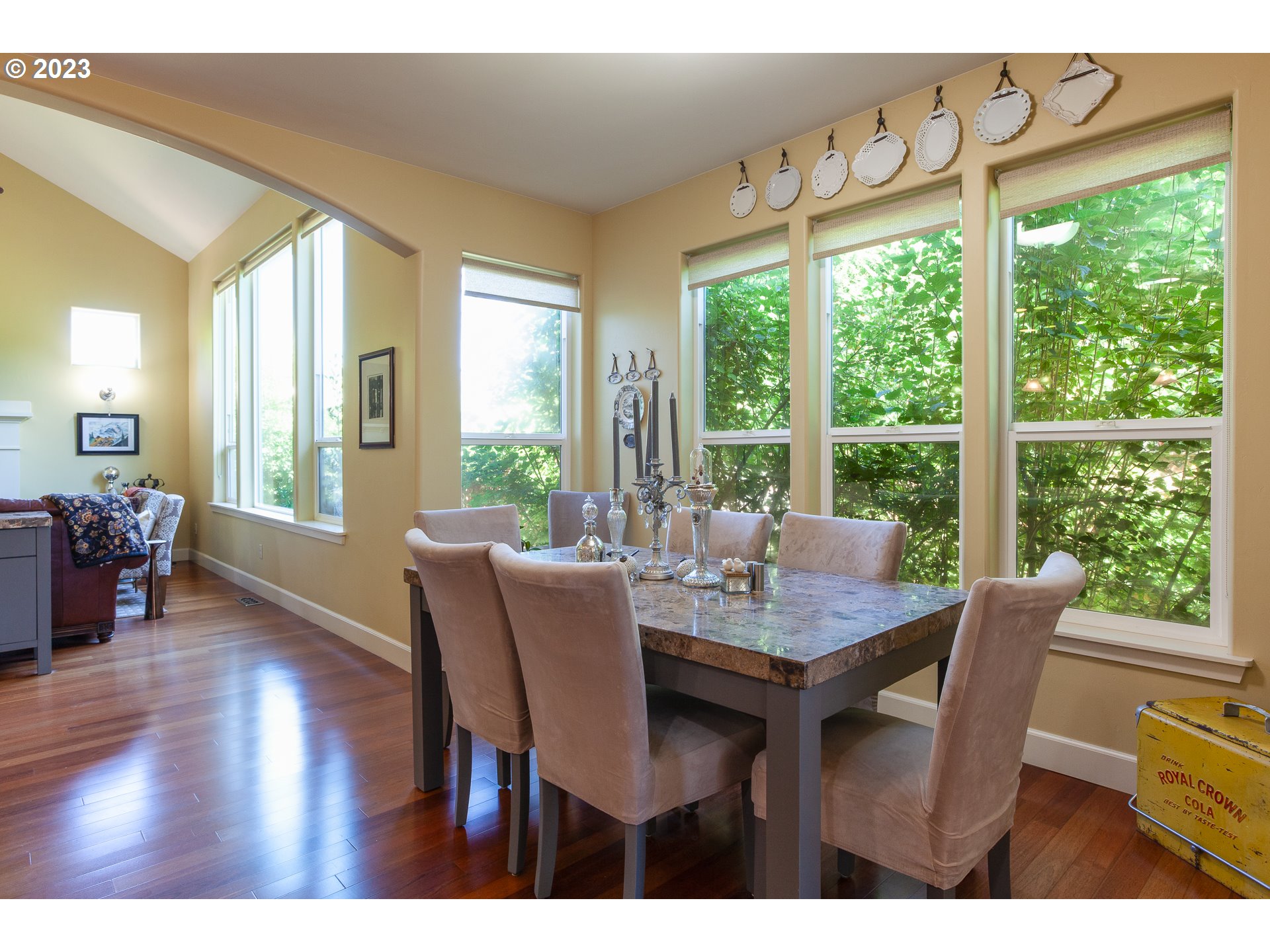 1615 4th Street Hood River, OR 97031 - Photo 9 of 33 a view of a dining room with furniture window and wooden floor