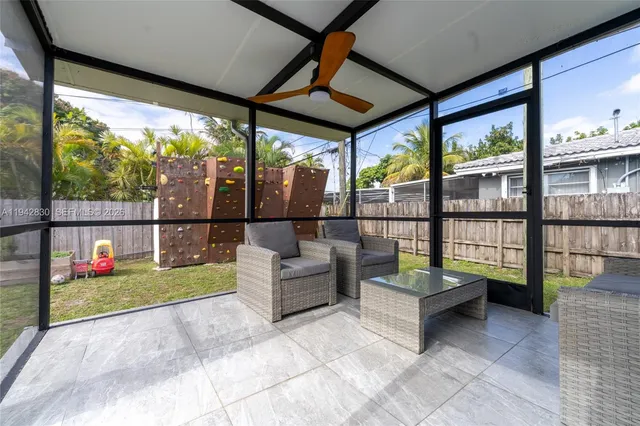 a backyard of a house