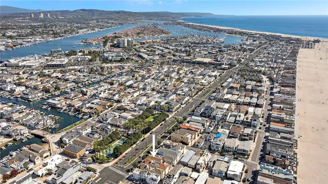 an aerial view of a city