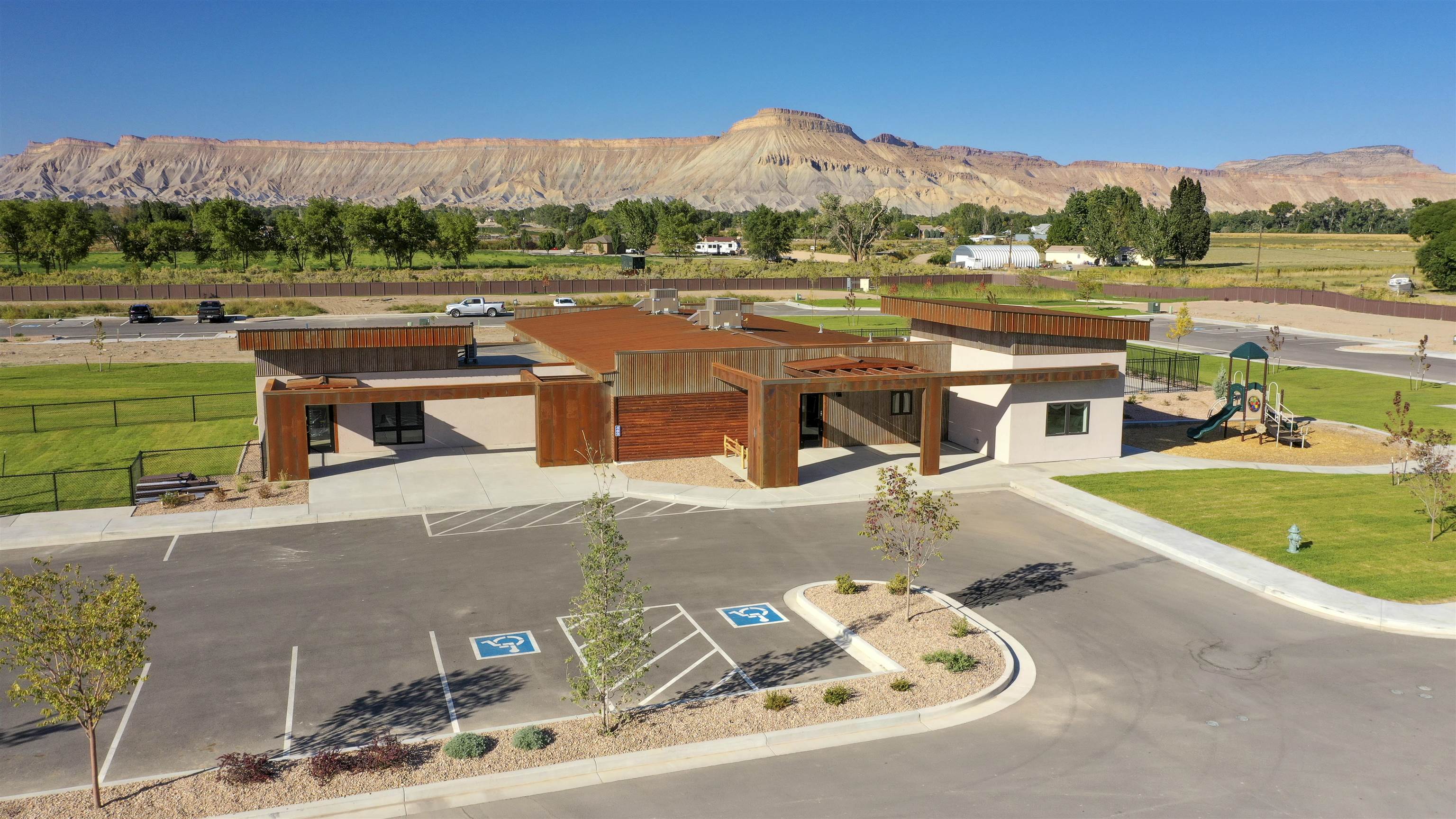 450 Red River Loop Clifton, CO 81520 - Photo 12 of 18 an aerial view of a house with outdoor space and river view