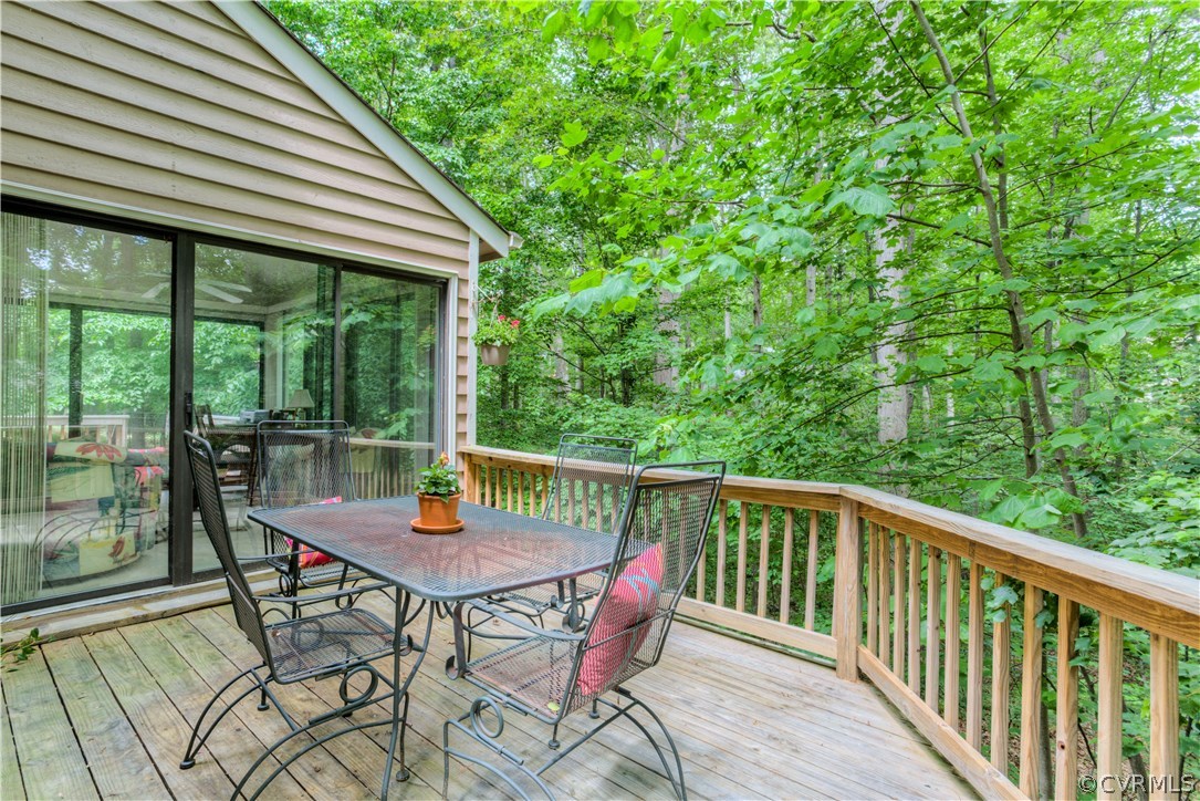 13502 Lady Ashley Road Midlothian, VA 23114 - Photo 30 of 34 Enjoy a meal and get back to nature on deck #2!