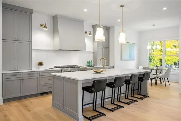 a outdoor living space with furniture and a fireplace