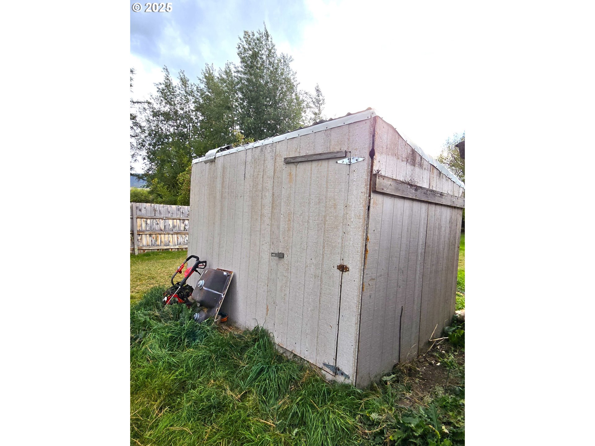 250 2nd Street Long Creek, OR 97856 - Photo 10 of 25 a view of a backyard with barn and a cactus plant