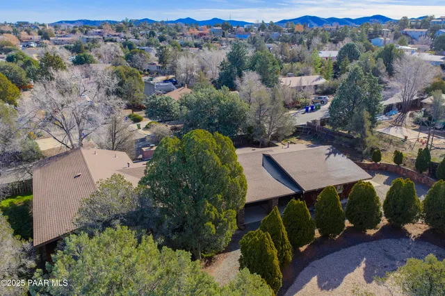 an aerial view of a city