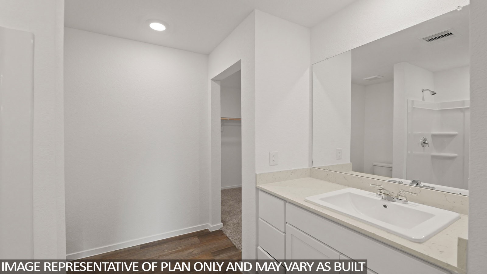 22706 Ravine Edge Court Hockley, TX 77447 - Photo 10 of 19 a bathroom with a sink and a mirror