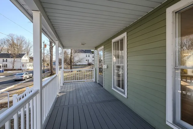 a view of a house with a porch