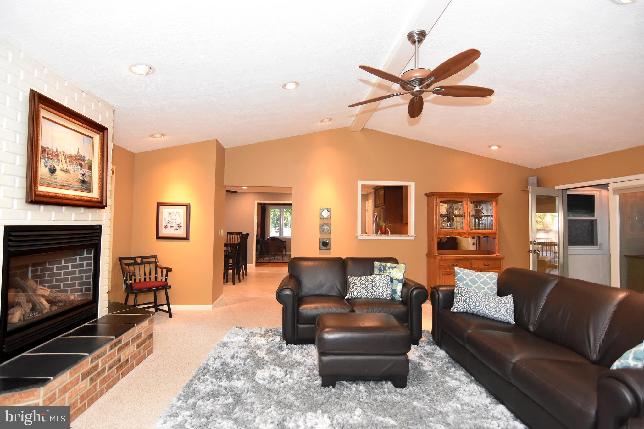 447 Walnut Drive Edgewater, MD 21037 - Photo 12 of 30 Family Room has Brick Fireplace