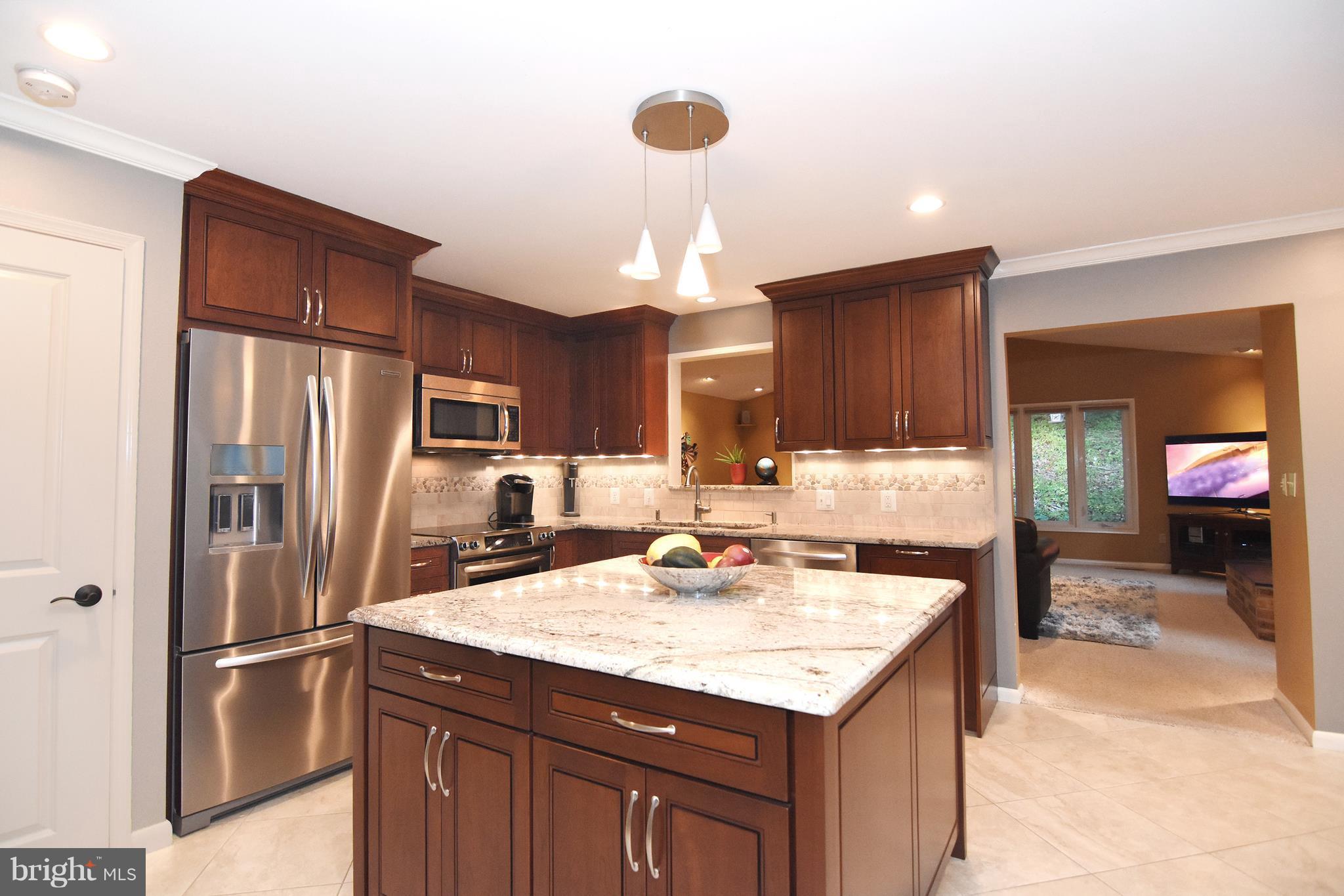 447 Walnut Drive Edgewater, MD 21037 - Photo 7 of 30 Gorgeous Kitchen~With Granite Island