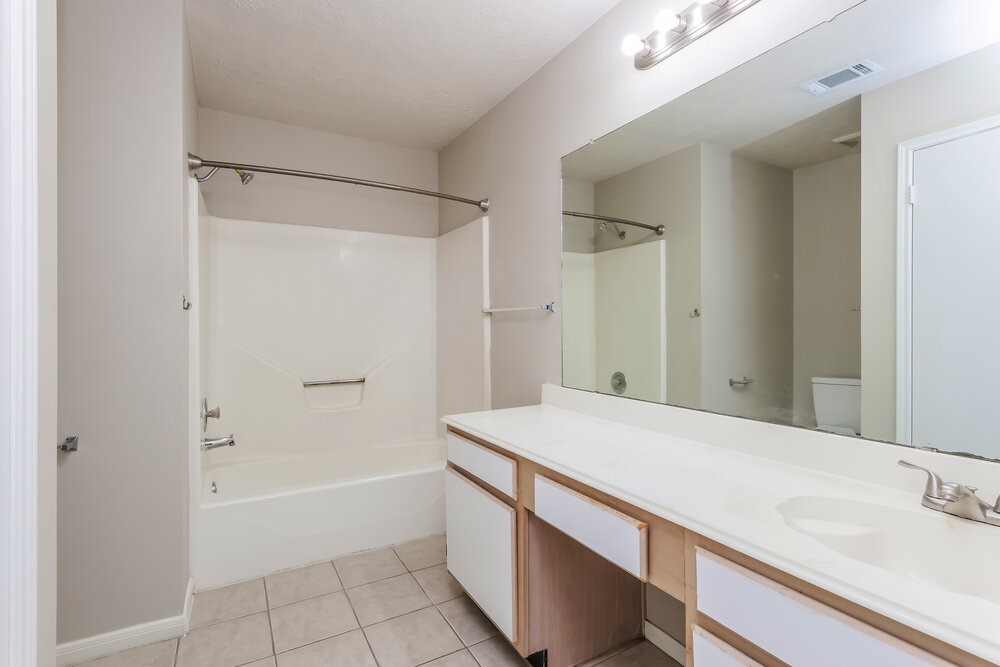 28907 Binefield Street Spring, TX 77386 - Photo 12 of 16 a bathroom with a sink a mirror and a bathtub