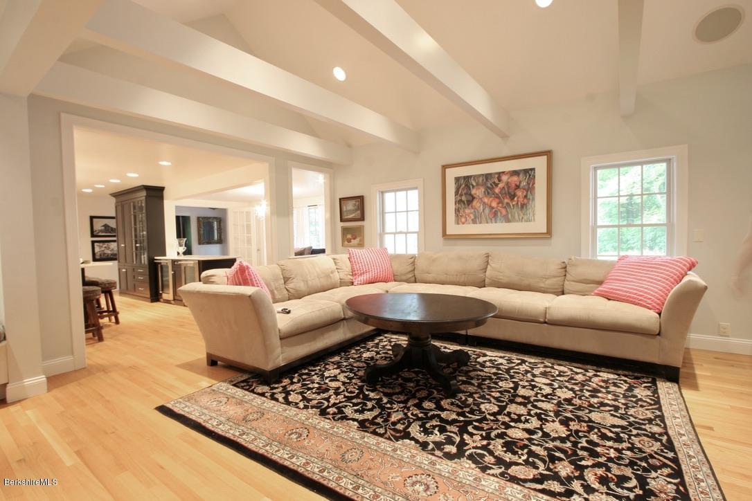 12 Prospect Hill Road Stockbridge, MA 01262 - Photo 6 of 30 a living room with furniture two windows and a dining table