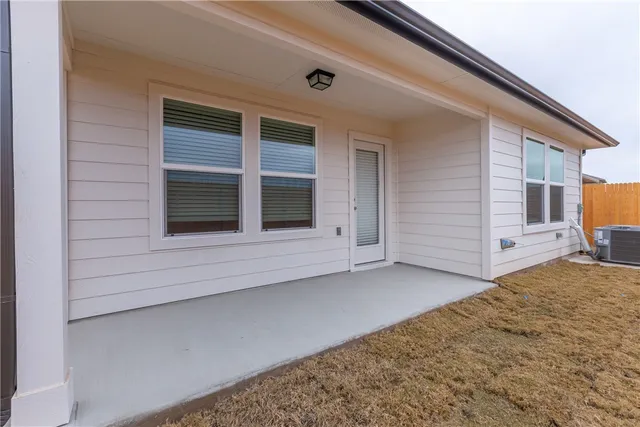 a view of small space with wooden floor