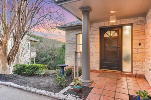 a front view of a house