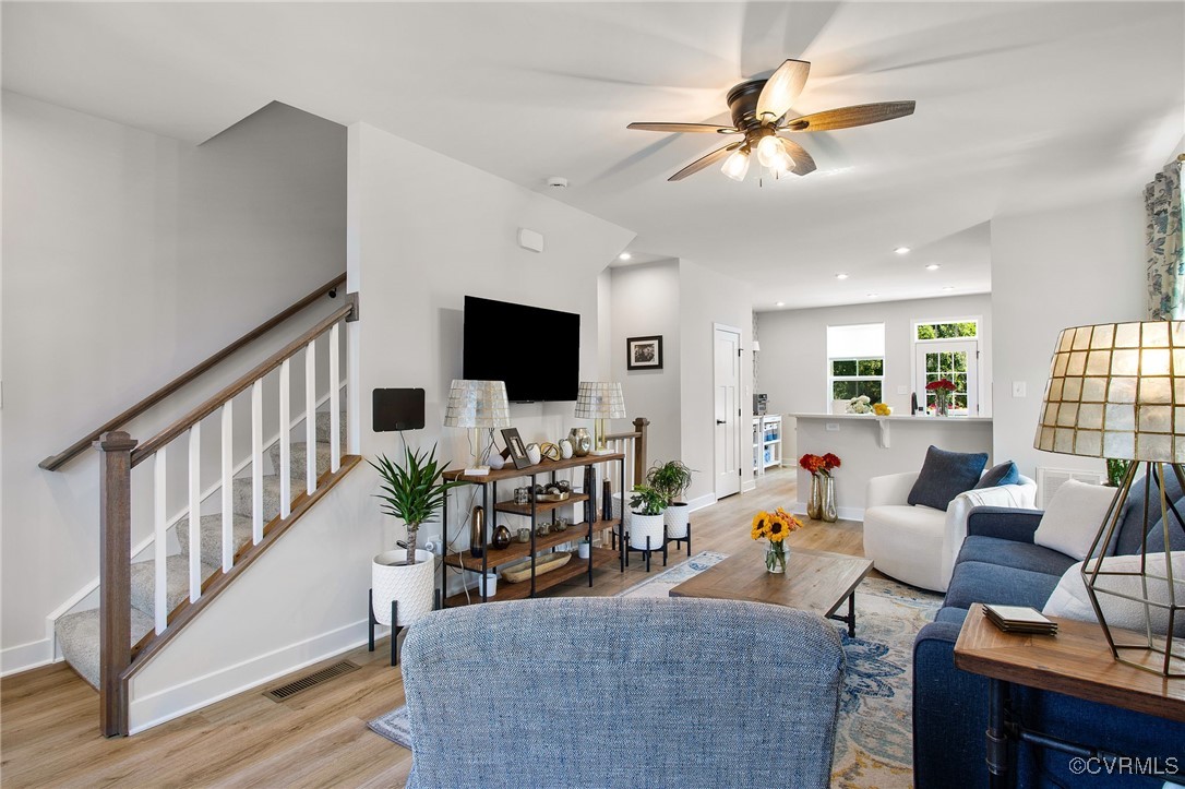 1321 Ewing Pk Loop Midlothian, VA 23113 - Photo 13 of 30 a living room with furniture and a flat screen tv
