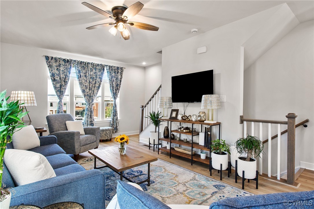 1321 Ewing Pk Loop Midlothian, VA 23113 - Photo 10 of 30 a living room with furniture and a flat screen tv