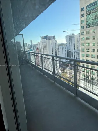 a view of balcony with city view
