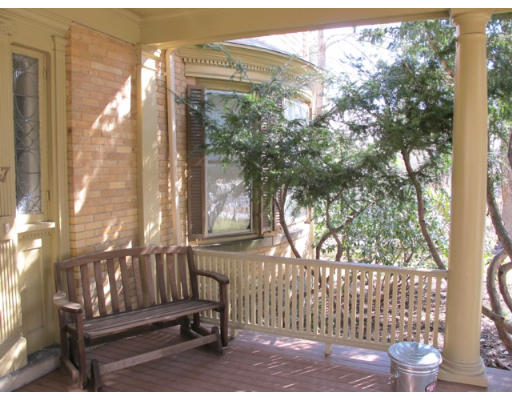 67 Buckminster Road Brookline, MA 02445 - Photo 11 of 11 a view of porch with a bench