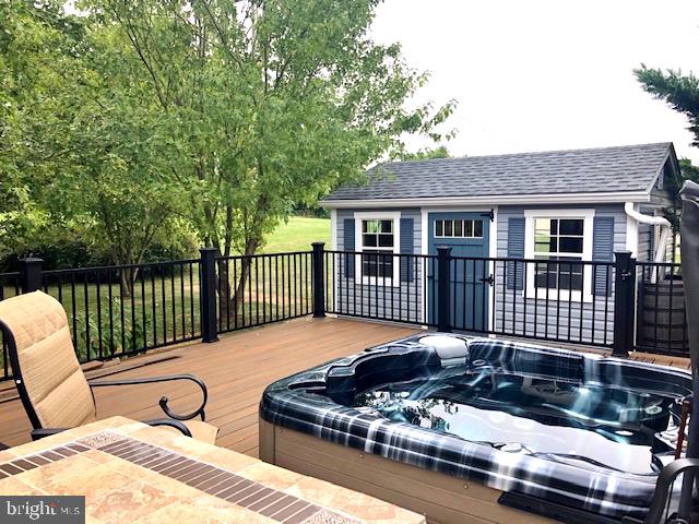 1170 Saddleback Road York, PA 17408 - Photo 31 of 31 View of Deck, Hot Tub & Run In Shed