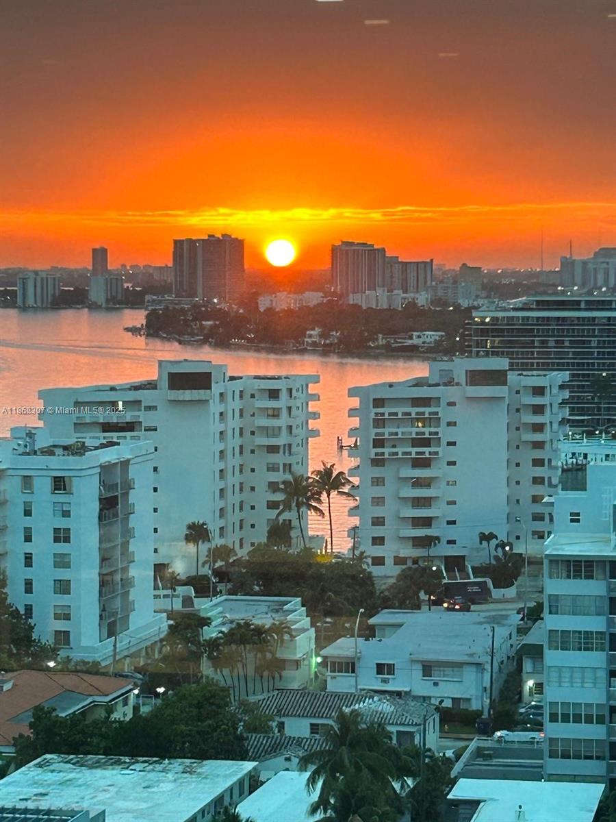 6899 Collins Avenue, Unit 1010 Miami Beach, FL 33141 - Photo 28 of 37 a view of lake with city view