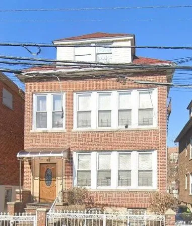 a front view of a building