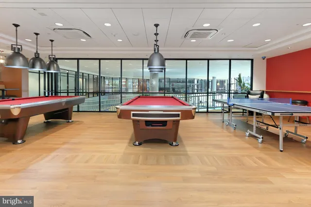 a outdoor space with lots of furniture and chandelier