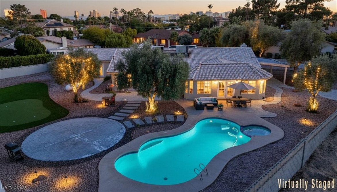 2177 Mohawk Street Las Vegas, NV 89146 - Photo 2 of 52 VIRTUALLY STAGED with outdoor furniture