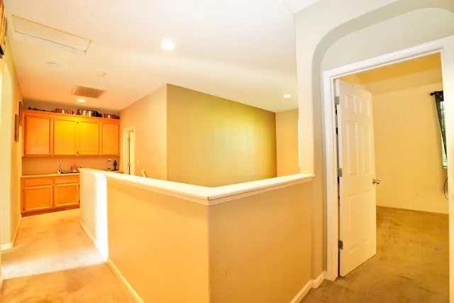 a bathroom with a tub